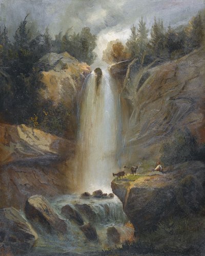 The Upper Reichenbach Falls by Ferdinand Hodler